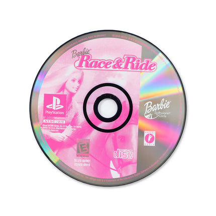 Barbie Race and Ride for Sony PlayStation - Disc front with label - Game only.