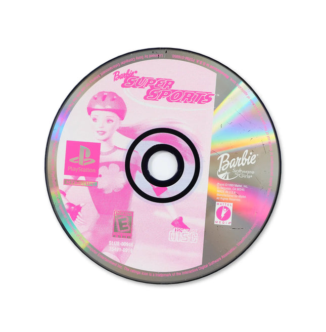 Barbie Super Sports for Sony PlayStation - Disc front with label - Game only.