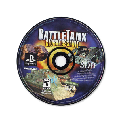 Battletanx Global Assault for Sony PlayStation - Disc front with label - Game only.