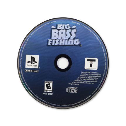 Big Bass Fishing for Sony PlayStation - Disc front with label - Game only.