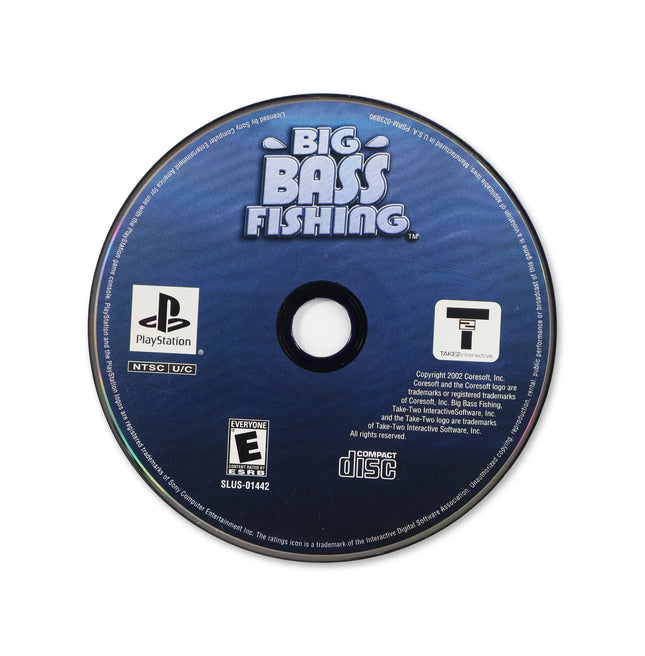 Big Bass Fishing for Sony PlayStation - Disc front with label - Game only.