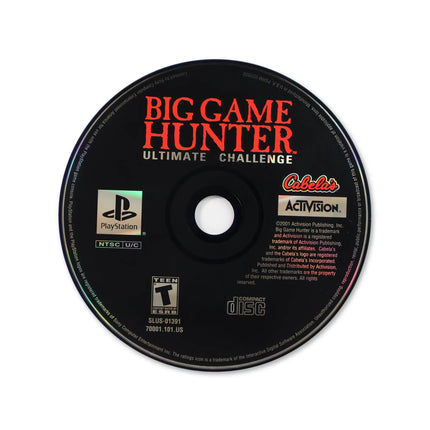 Big Game Hunter Ultimate Challenge for Sony PlayStation - Disc front with label - Game only.