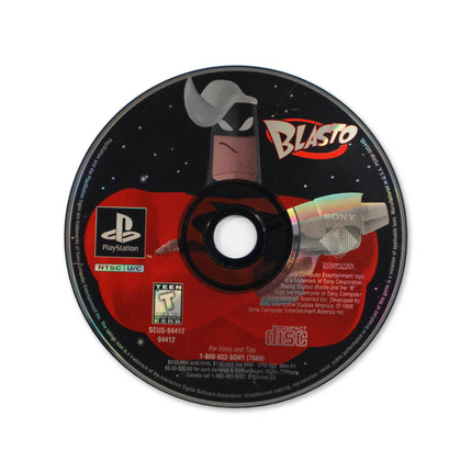 Blasto for Sony PlayStation - Disc front with label - Game only.