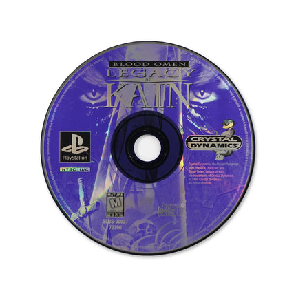 Blood Omen: Legacy of Kain for Sony PlayStation - Disc front with label - Game only.