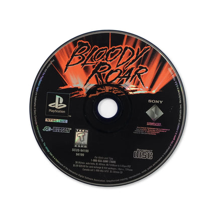 Bloody Roar for Sony PlayStation - Disc front with label - Game only.