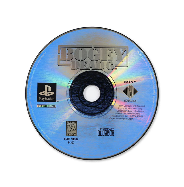 Bogey Dead 6 for Sony PlayStation - Disc front with label - Game only.
