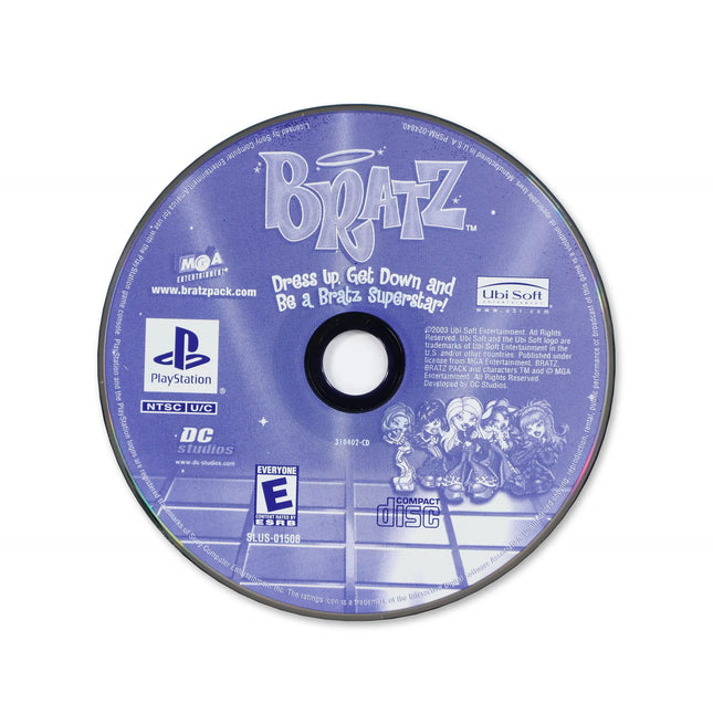 Bratz for Sony PlayStation - Disc front with label - Game only.