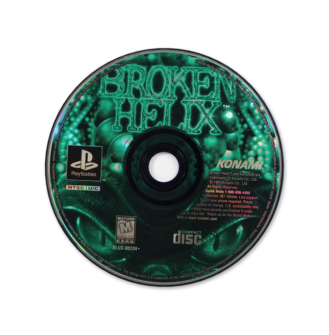 Broken Helix for Sony PlayStation - Disc front with label - Game only.