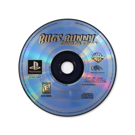 Bugs Bunny Lost in Time for Sony PlayStation - Disc front with label - Game only.
