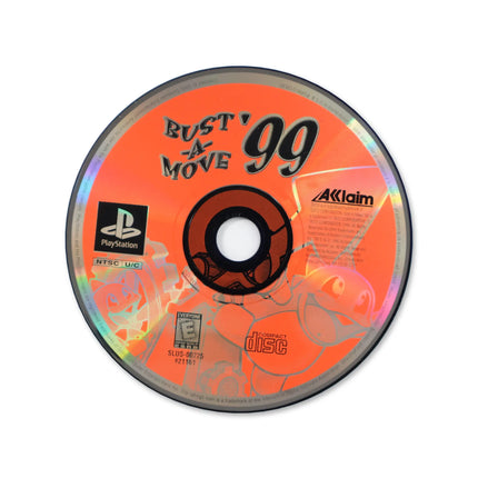 Bust-A-Move 99 for Sony PlayStation - Disc front with label - Game only.