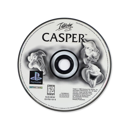 Casper for Sony PlayStation - Disc front with label - Game only.