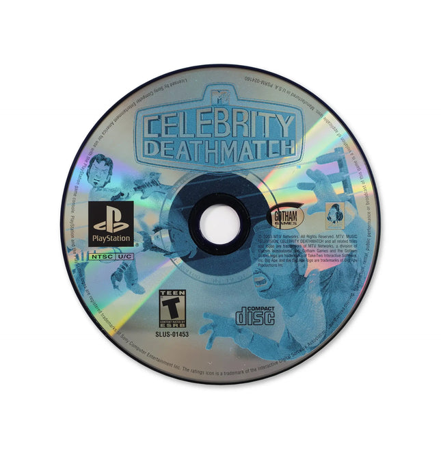 MTV Celebrity Deathmatch for Sony PlayStation - Disc front with label - Game only.