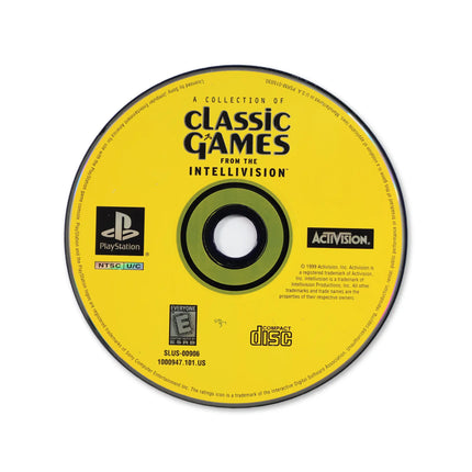 Collection of Intellivision Classic Games for Sony PlayStation - Disc front with label - Game only.