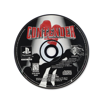 Contender for Sony PlayStation - Disc front with label - Game only.