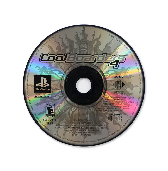 Cool Boarders 4 [Greatest Hits] for Sony PlayStation - Disc front with label - Game only.
