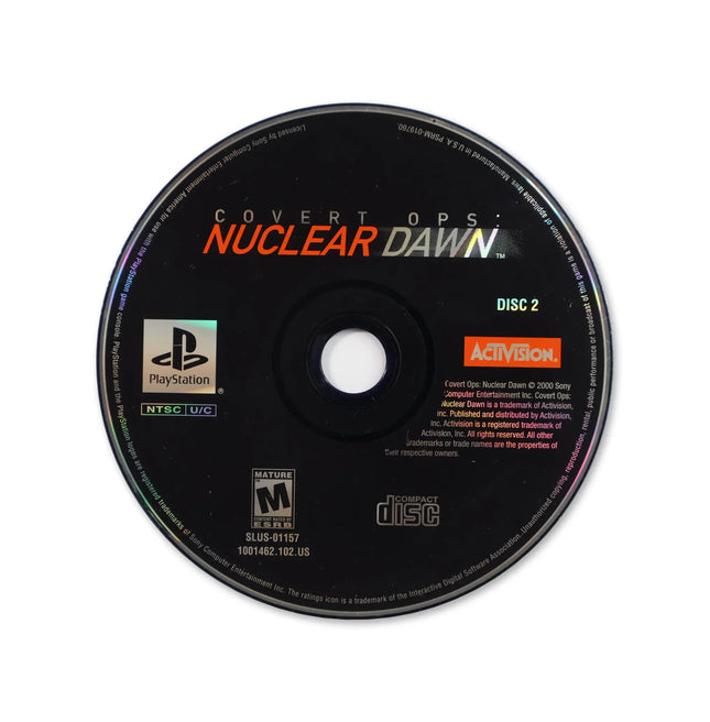 Covert Ops Nuclear Dawn for Sony PlayStation - Disc front with label - Game only.