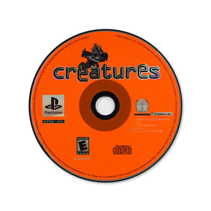 Creatures for Sony PlayStation - Disc front with label - Game only.