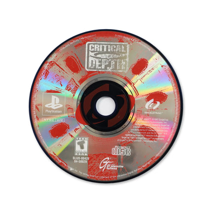 Critical Depth for Sony PlayStation - Disc front with label - Game only.