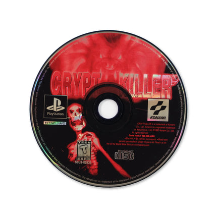 Crypt Killer for Sony PlayStation - Disc front with label - Game only.