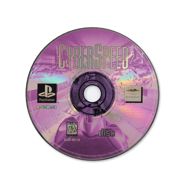 CyberSpeed for Sony PlayStation - Disc front with label - Game only.