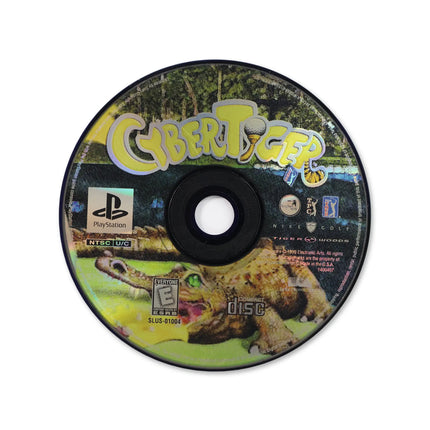 CyberTiger for Sony PlayStation - Disc front with label - Game only.