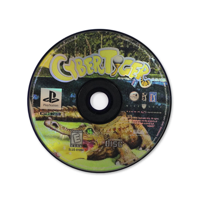 CyberTiger for Sony PlayStation - Disc front with label - Game only.