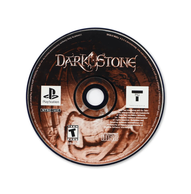 Darkstone for Sony PlayStation - Disc front with label - Game only.