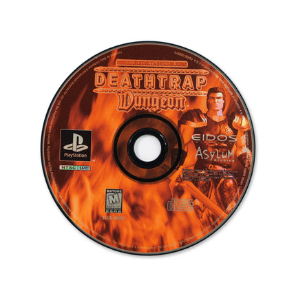 Deathtrap Dungeon for Sony PlayStation - Disc front with label - Game only.