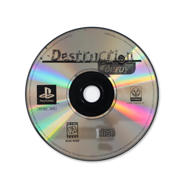 Destruction Derby [Greatest Hits] for Sony PlayStation - Disc front with label - Game only.
