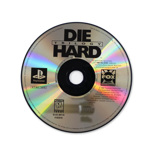 Die Hard Trilogy [Greatest Hits] for Sony PlayStation - Disc front with label - Game only.