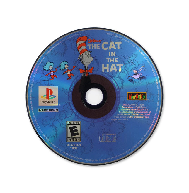 The Cat in the Hat for Sony PlayStation - Disc front with label - Game only.