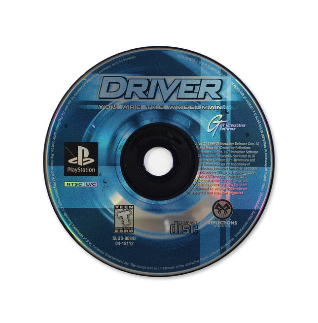 Driver for Sony PlayStation - Disc front with label - Game only.