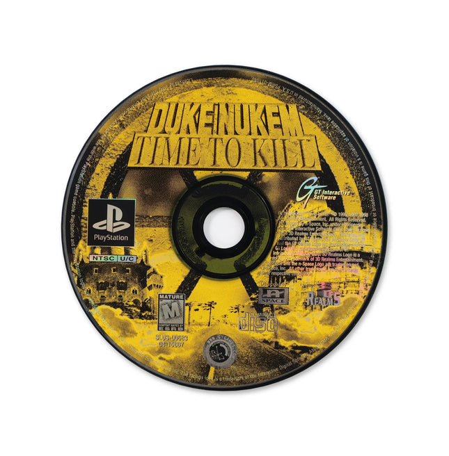 Duke Nukem Time to Kill for Sony PlayStation - Disc front with label - Game only.