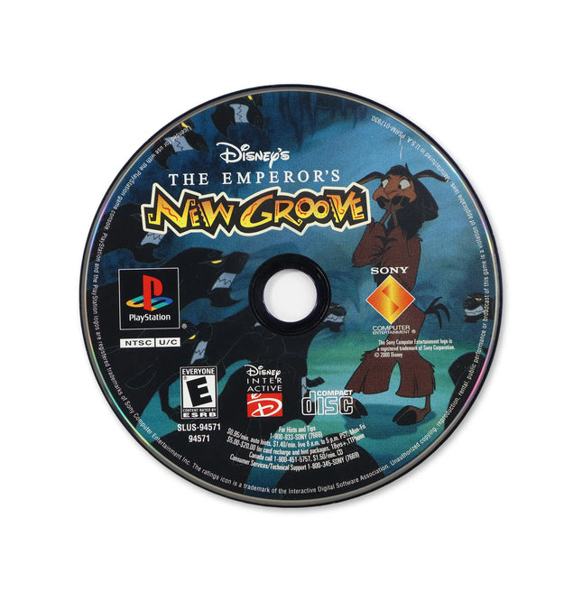 Emperor's New Groove for Sony PlayStation - Disc front with label - Game only.