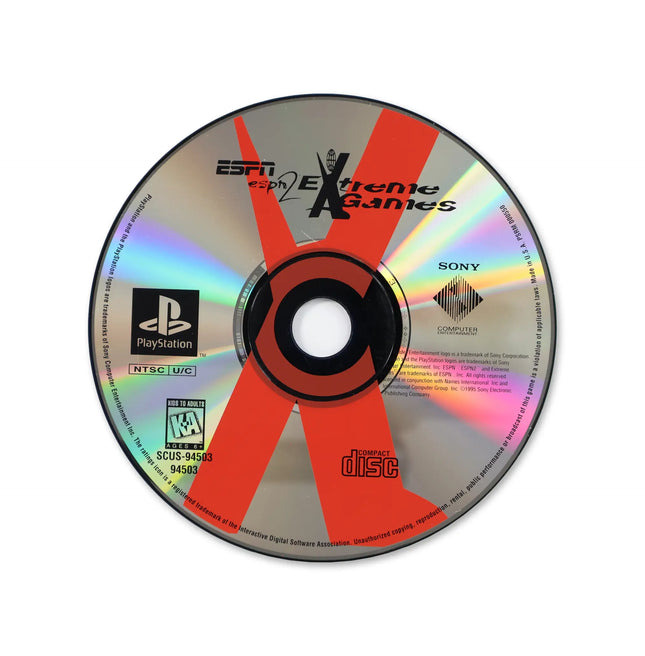 ESPN Extreme Games for Sony PlayStation - Disc front with label - Game only.