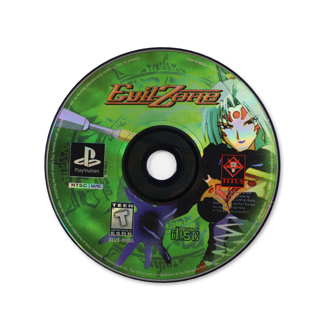 Evil Zone for Sony PlayStation - Disc front with label - Game only.