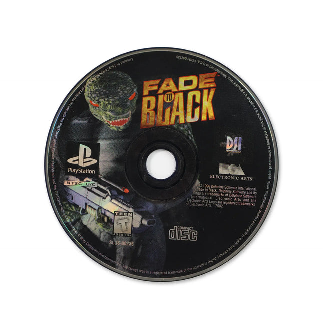 Fade to Black for Sony PlayStation - Disc front with label - Game only.