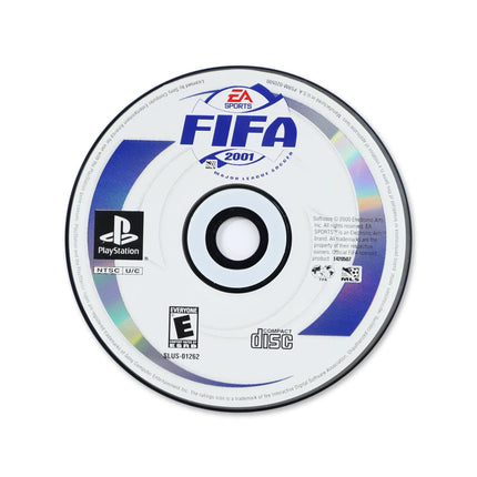 FIFA 2001 for Sony PlayStation - Disc front with label - Game only.