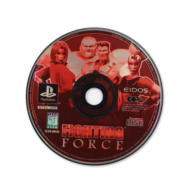 Fighting Force for Sony PlayStation - Disc front with label - Game only.