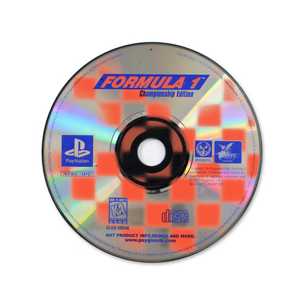 Formula 1 Championship Edition for Sony PlayStation - Disc front with label - Game only.
