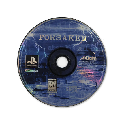 Forsaken for Sony PlayStation - Disc front with label - Game only.