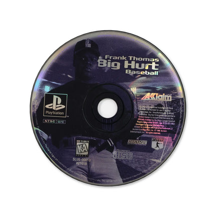 Frank Thomas Big Hurt Baseball for Sony PlayStation - Disc front with label - Game only.