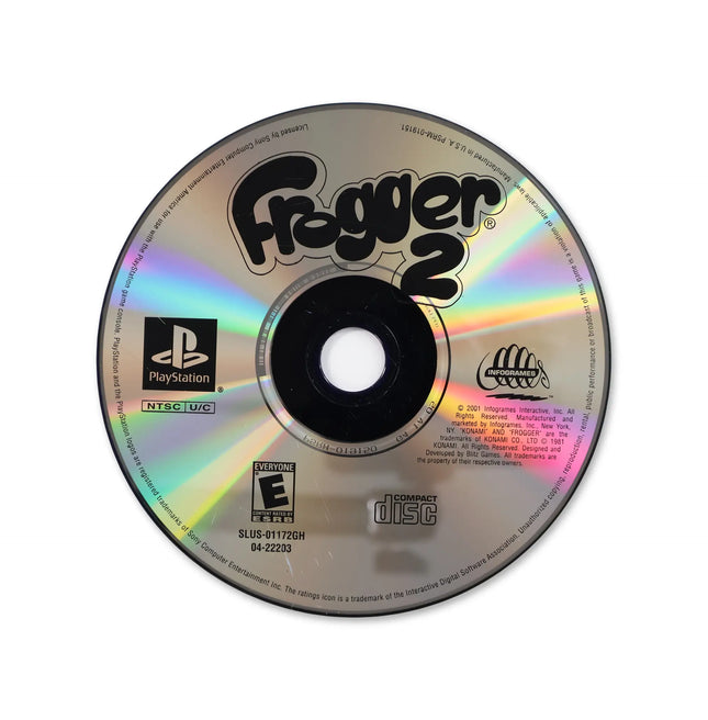 Frogger 2 Swampy's Revenge [Greatest Hits] for Sony PlayStation - Disc front with label - Game only.