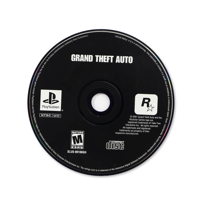 Grand Theft Auto [Greatest Hits] for Sony PlayStation - Disc front with label - Game only.