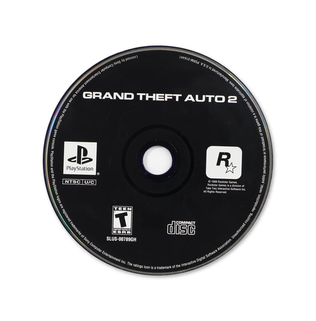 Grand Theft Auto 2 [Greatest Hits] for Sony PlayStation - Disc front with label - Game only.