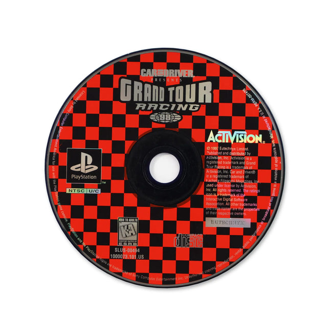 Car and Driver Presents Grand Tour Racing 98 for Sony PlayStation - Disc front with label - Game only.