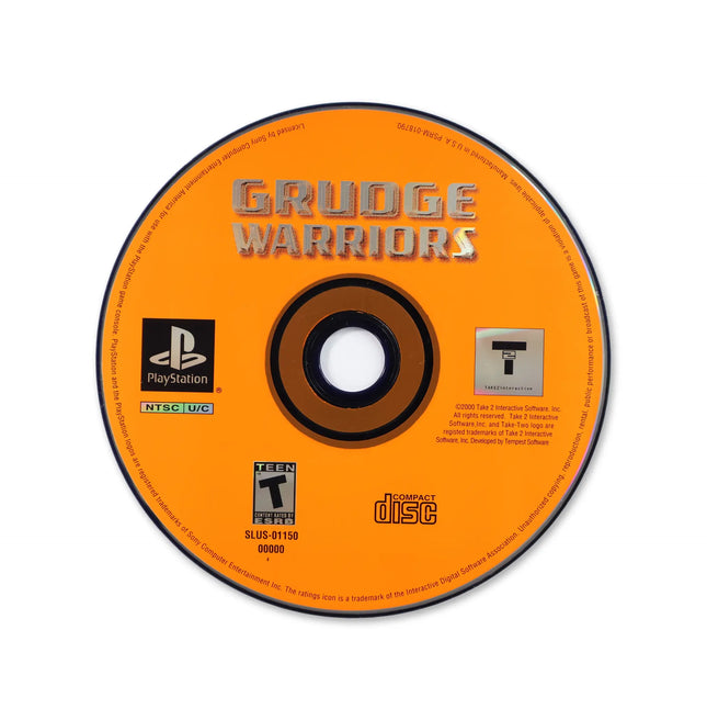 Grudge Warriors for Sony PlayStation - Disc front with label - Game only.