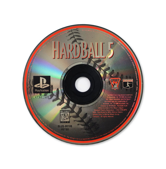 HardBall 5 for Sony PlayStation - Disc front with label - Game only.
