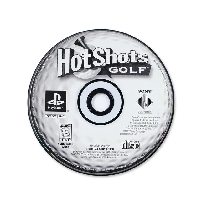 Hot Shots Golf for Sony PlayStation - Disc front with label - Game only.