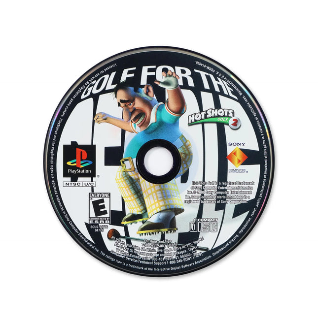 Hot Shots Golf 2 for Sony PlayStation - Disc front with label - Game only.